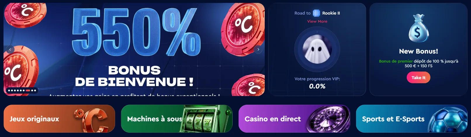 Jeux de casino Celsius Casino